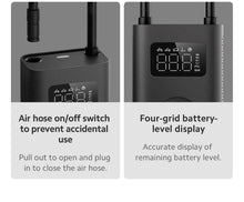 Xiaomi Mijia Air Pump 2 pour vélos et balles, préinitialisation numérique de la pression des pneus + arrêt automatique de charge, charge rapide de type C