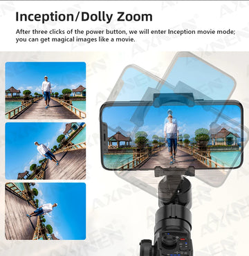 AXNEN HQ4 3-Axis Handheld Gimbal Smartphone Stabilizer Smart Follow Tracking Stable Video Record for iPhone 14 Pro Xiaomi Huawei