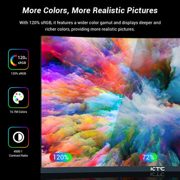 KTC H27S17 27-inch 1500R Curved Gaming Monitor QHD 2560x1440 16:9 ELED 170Hz 120% sRGB 4000:1 Contrast Ratio Low Motion Blur