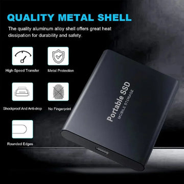 Portable SSD 1TB 2TB External Solid State Drive 4TB Original Mass Hard Drive USB3.1 High-speed Solid State Disk for PC/Laptops