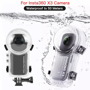 Invisible Dive Case For Insta360 X3 Waterproof Protector 2023 New For Insta 360 X3 Underwater 50M Diving Shell Accessories