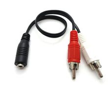 Universal RCA Cable 3.5mm Jack Stereo Audio Cable Female To 2RCA Male Socket To Headphone 3.5 AUX Y Adapter for DVD Amplifiers