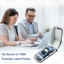 Portable Label Maker Dymo LT100H LT-100H Adhesive Label Printer Handheld Labeling Machine with Dymo LetraTag 91200 Label Tape